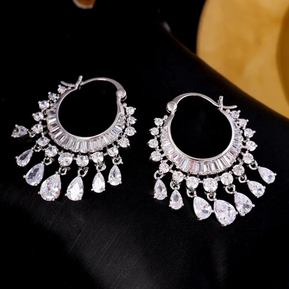 copper hypoallergenic chandelier hoops Jewelry Copper